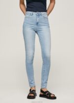 Women Denim Pepe Jeans Dion High Waisted Skinny Fit Jeans 60J4038 - Image 2