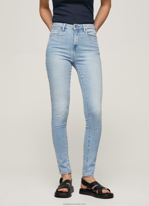 Women Denim Pepe Jeans Dion High Waisted Skinny Fit Jeans 60J4038 - Image 2