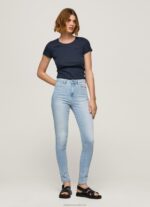 Women Denim Pepe Jeans Dion High Waisted Skinny Fit Jeans 60J4038