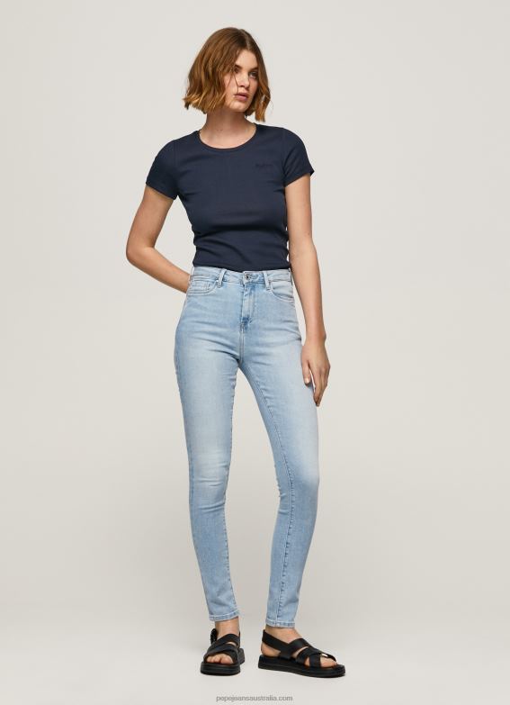 women_denim_pepe_jeans_dion_high_waisted_skinny_fit_jeans_60j4038.jpg Women Denim Pepe Jeans Dion High Waisted Skinny Fit Jeans 60J4038 - Image 1