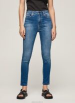 Women Denim Pepe Jeans Dion High Waisted Skinny Fit Jeans 60J4041 - Image 2
