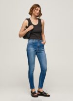 Women Denim Pepe Jeans Dion High Waisted Skinny Fit Jeans 60J4041
