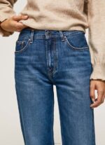 Women Denim Pepe Jeans Dover High Waisted Relaxed Fit Jeans 60J4083 - Image 3