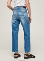 Women Denim Pepe Jeans Dover High Waisted Relaxed Fit Jeans 60J4084 - Image 4