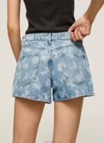 Women Denim Pepe Jeans Floral Print Denim Shorts 60J40502 - Image 5
