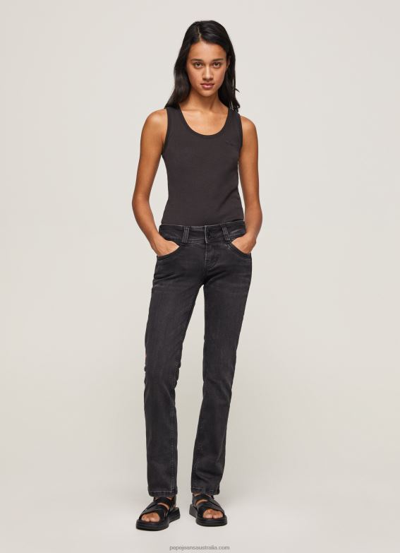 women_denim_pepe_jeans_gen_midrise_regular_fit_jeans_60j4026.jpg Women Denim Pepe Jeans Gen Midrise Regular Fit Jeans 60J4026 - Image 1