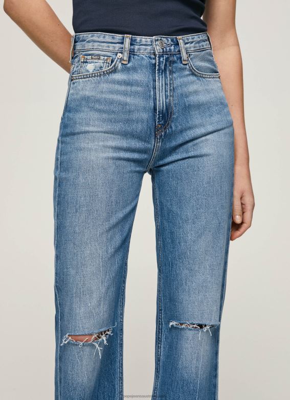 Women Denim Pepe Jeans Harper High Waisted Flared Fit Jeans 60J4064 - Image 2
