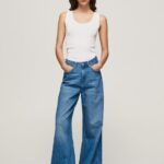Women Denim Pepe Jeans Jaimy High Waisted Wide Fit Jeans 60J4079