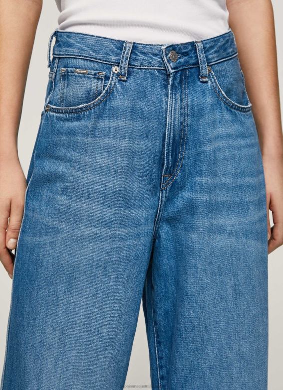 Women Denim Pepe Jeans Jaimy High Waisted Wide Fit Jeans 60J4079 - Image 3