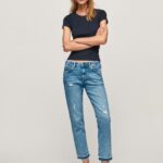 Women Denim Pepe Jeans Jolie Midrise Regular Fit Jeans 60J4029