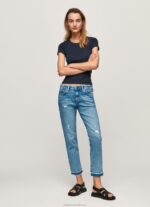 Women Denim Pepe Jeans Jolie Midrise Regular Fit Jeans 60J4029