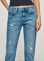 Women Denim Pepe Jeans Jolie Midrise Regular Fit Jeans 60J4029 - Image 3
