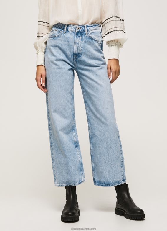 Women Denim Pepe Jeans Lexa Sky High Waisted Wide Fit Jeans 60J4078 - Image 2