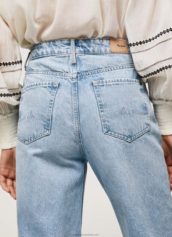 Women Denim Pepe Jeans Lexa Sky High Waisted Wide Fit Jeans 60J4078 - Image 4
