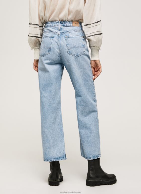 Women Denim Pepe Jeans Lexa Sky High Waisted Wide Fit Jeans 60J4078 - Image 5