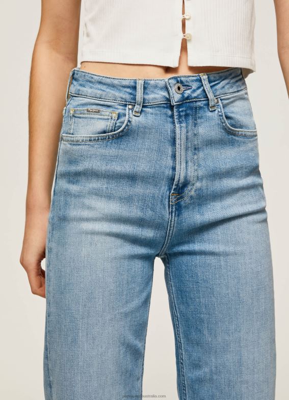 Women Denim Pepe Jeans Lexa Sky High Waisted Wide Fit Jeans 60J4090 - Image 3