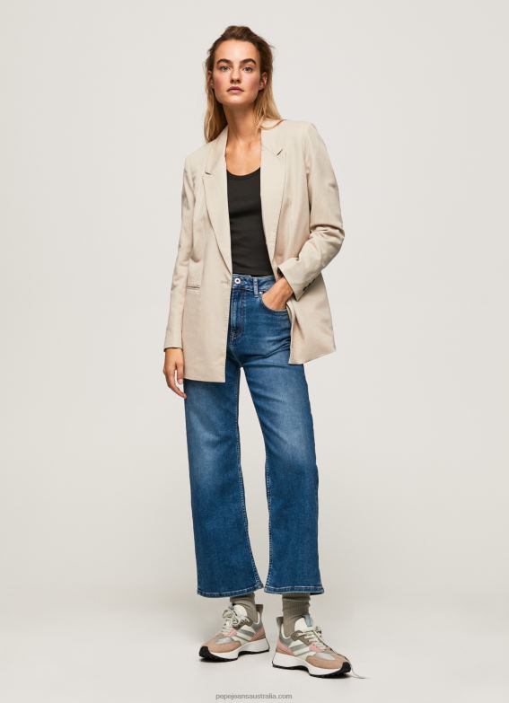 Women Denim Pepe Jeans Lexa Sky High Waisted Wide Fit Jeans 60J4091 - Image 1