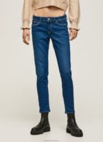 Women Denim Pepe Jeans Lola Midrise Skinny Fit Jeans 60J4039 - Image 2