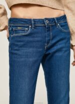 Women Denim Pepe Jeans Lola Midrise Skinny Fit Jeans 60J4039 - Image 3