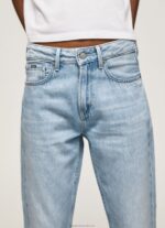 Women Denim Pepe Jeans Mary High Waisted Regular Fit Jeans 60J4019 - Image 3
