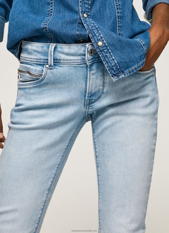 Women Denim Pepe Jeans New Brooke Midrise Regular Fit Jeans 60J4010 - Image 3