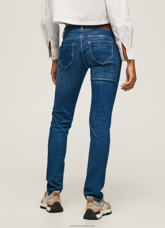 Women Denim Pepe Jeans New Brooke Midrise Regular Fit Jeans 60J4011 - Image 4