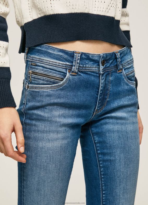 Women Denim Pepe Jeans New Brooke Midrise Regular Fit Jeans 60J408 - Image 3