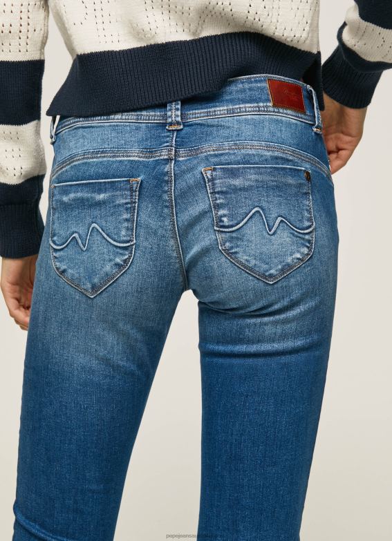 Women Denim Pepe Jeans New Brooke Midrise Regular Fit Jeans 60J408 - Image 5