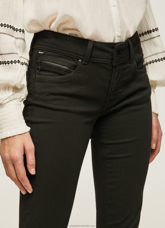 Women Denim Pepe Jeans New Brooke Regular Fit Mid Waist Jeans 60J407 - Image 3