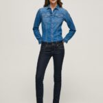 Women Denim Pepe Jeans New Brooke Slim Fit Mid Waist Jeans 60J409