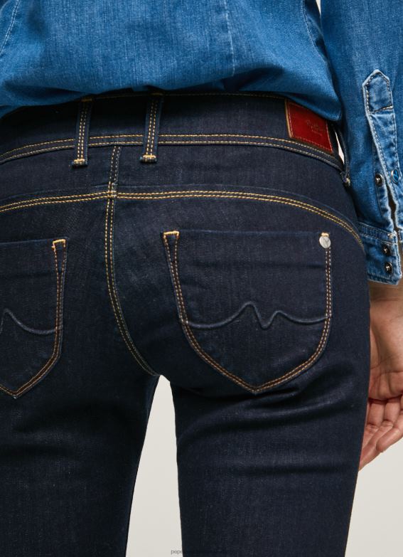 Women Denim Pepe Jeans New Brooke Slim Fit Mid Waist Jeans 60J409 - Image 5