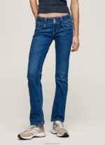 Women Denim Pepe Jeans New Gen Midrise Regular Fit Jeans 60J4012 - Image 2