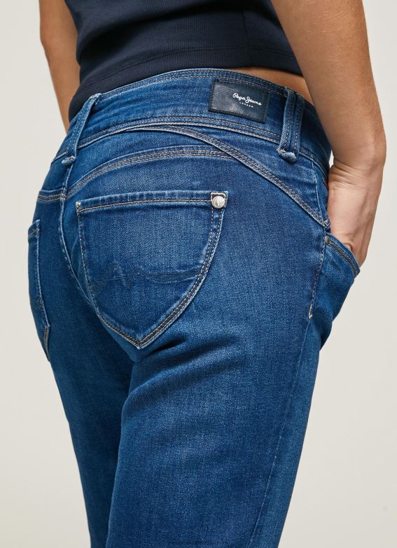 Women Denim Pepe Jeans New Gen Midrise Regular Fit Jeans 60J4012 - Image 4