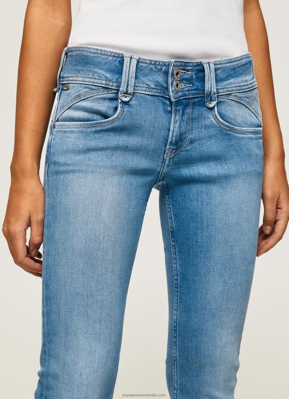 Women Denim Pepe Jeans New Gen Midrise Regular Fit Jeans 60J4013 - Image 3