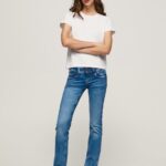 Women Denim Pepe Jeans New Gen Midrise Regular Fit Jeans 60J4014