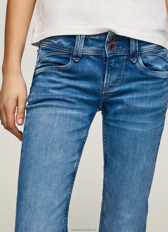 Women Denim Pepe Jeans New Gen Midrise Regular Fit Jeans 60J4014 - Image 3