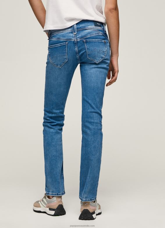 Women Denim Pepe Jeans New Gen Midrise Regular Fit Jeans 60J4014 - Image 4