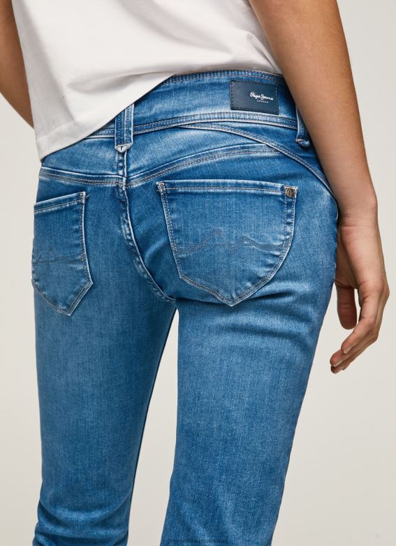 Women Denim Pepe Jeans New Gen Midrise Regular Fit Jeans 60J4014 - Image 5