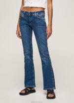 Women Denim Pepe Jeans New Pimlico Regular Fit Mid Waist Jeans 60J4036 - Image 2