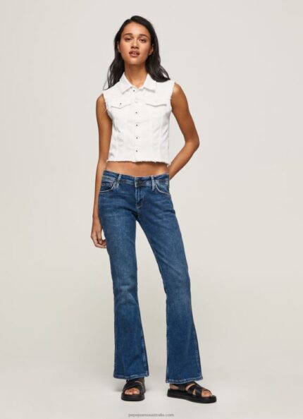 Women Denim Pepe Jeans New Pimlico Regular Fit Mid Waist Jeans 60J4036