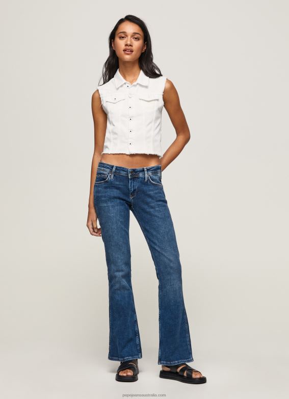 Women Denim Pepe Jeans New Pimlico Regular Fit Mid Waist Jeans 60J4036 - Image 1