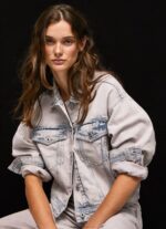 Women Denim Pepe Jeans Oversized Denim Jacket 60J40125