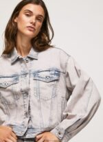 Women Denim Pepe Jeans Oversized Denim Jacket 60J40125 - Image 4