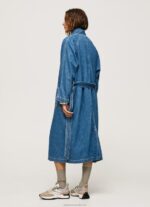 Women Denim Pepe Jeans Oversized Denim Trench Coat 60J40108 - Image 5