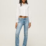 Women Denim Pepe Jeans Piccadilly Midrise Slim Fit Jeans 60J4072
