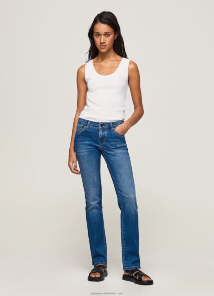 Women Denim Pepe Jeans Piccadilly Midrise Slim Fit Jeans 60J4075