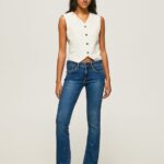 Women Denim Pepe Jeans Piccadilly Slim Fit Midrise Jeans 60J4071