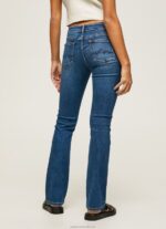 Women Denim Pepe Jeans Piccadilly Slim Fit Midrise Jeans 60J4071 - Image 4