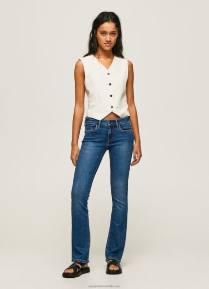 Women Denim Pepe Jeans Piccadilly Slim Fit Midrise Jeans 60J4071