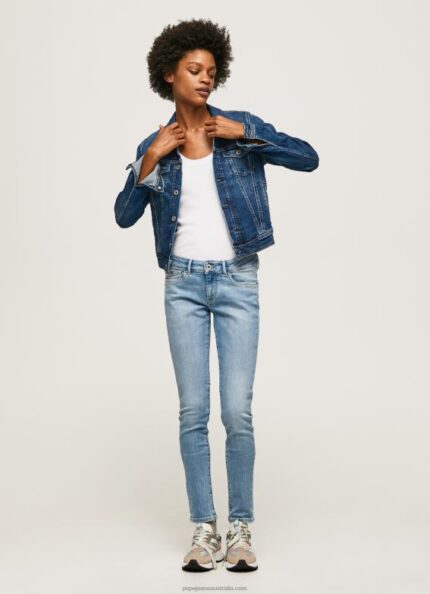 Women Denim Pepe Jeans Pixie Midrise Skinny Fit Jeans 60J4042